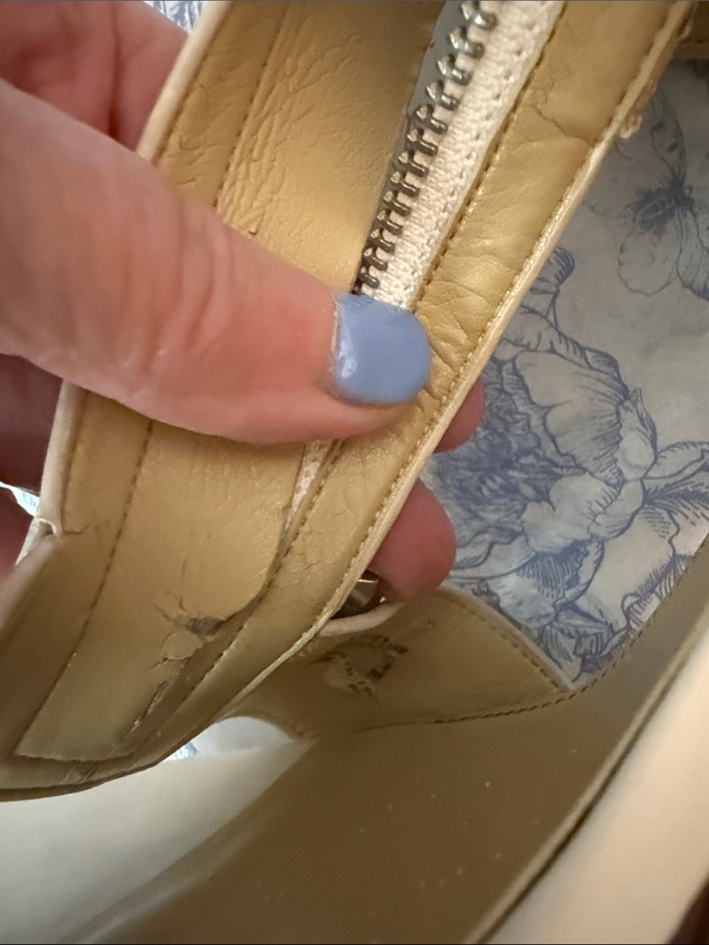 Michael Kors Blush Beige Open-Toe Zipper Heels - Picture 14 of 14